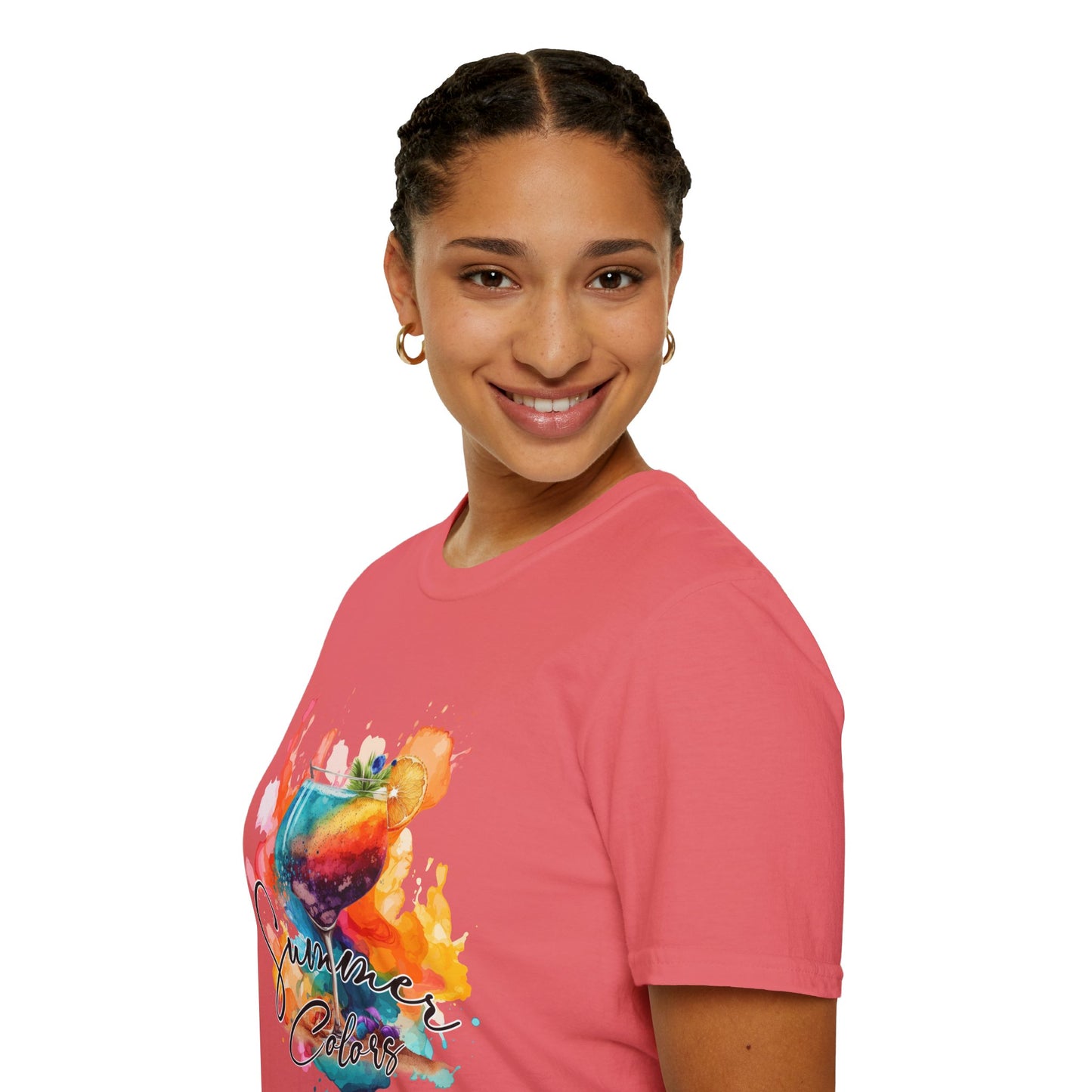 Colorful Artistic T-Shirt with Inspirational Design, Unisex Softstyle Tee, Gift for Art Lovers, Casual Wear, Birthday Gift Idea