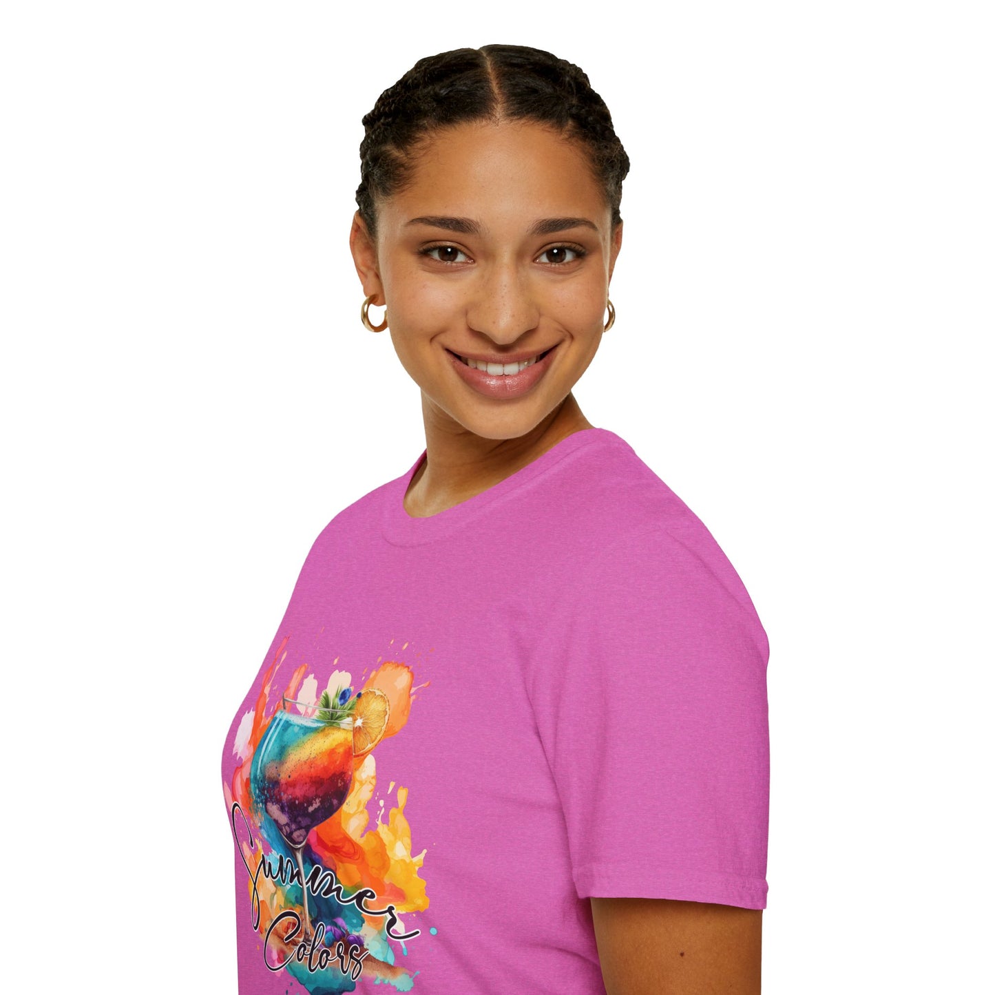 Colorful Artistic T-Shirt with Inspirational Design, Unisex Softstyle Tee, Gift for Art Lovers, Casual Wear, Birthday Gift Idea