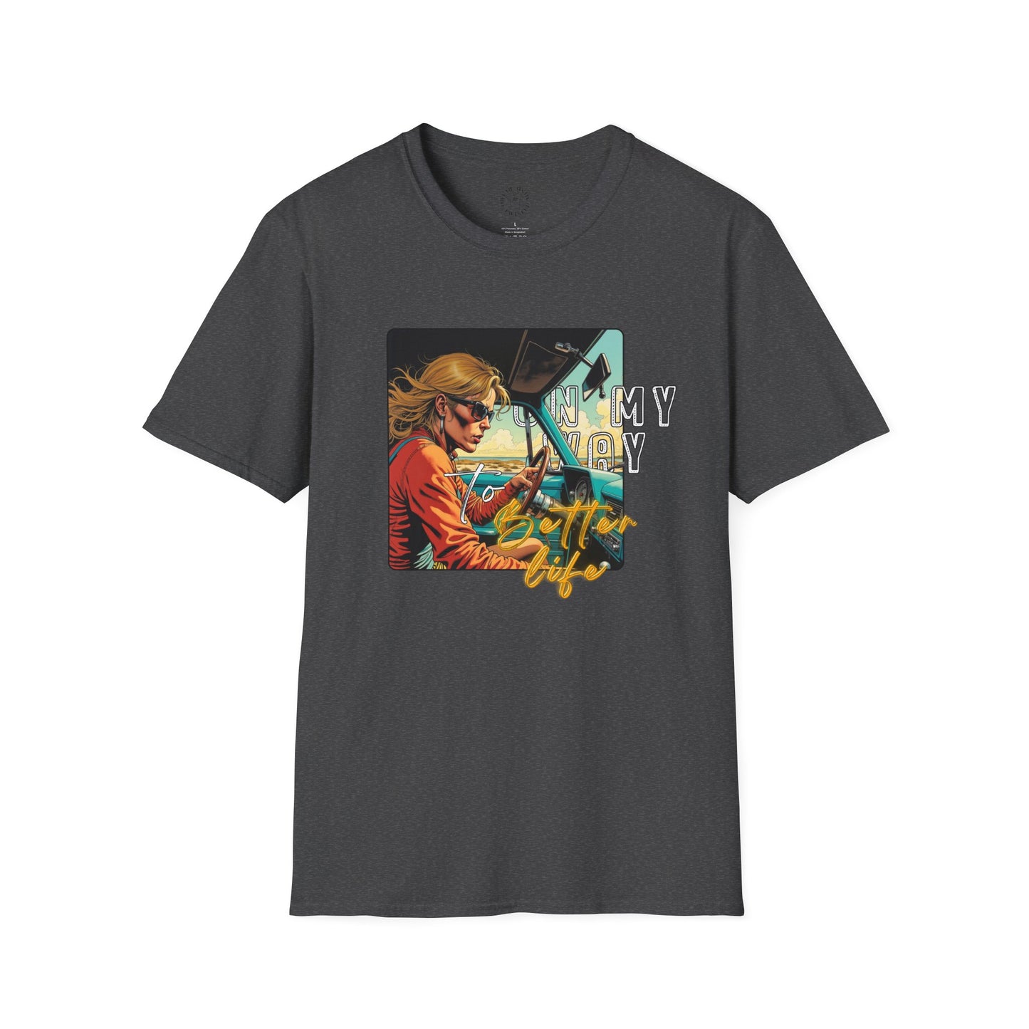 In My Element Graphic T-Shirt | Unisex Softstyle Tee,woman driving