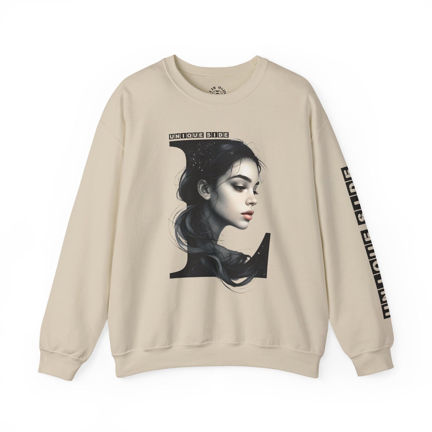 Letter L, Stylish Artistic Sweatshirt, Trendy Crewneck, Graphic Sweater, Cozy Unisex Top, Unique Gift for Art Lovers, Everyday Comfort