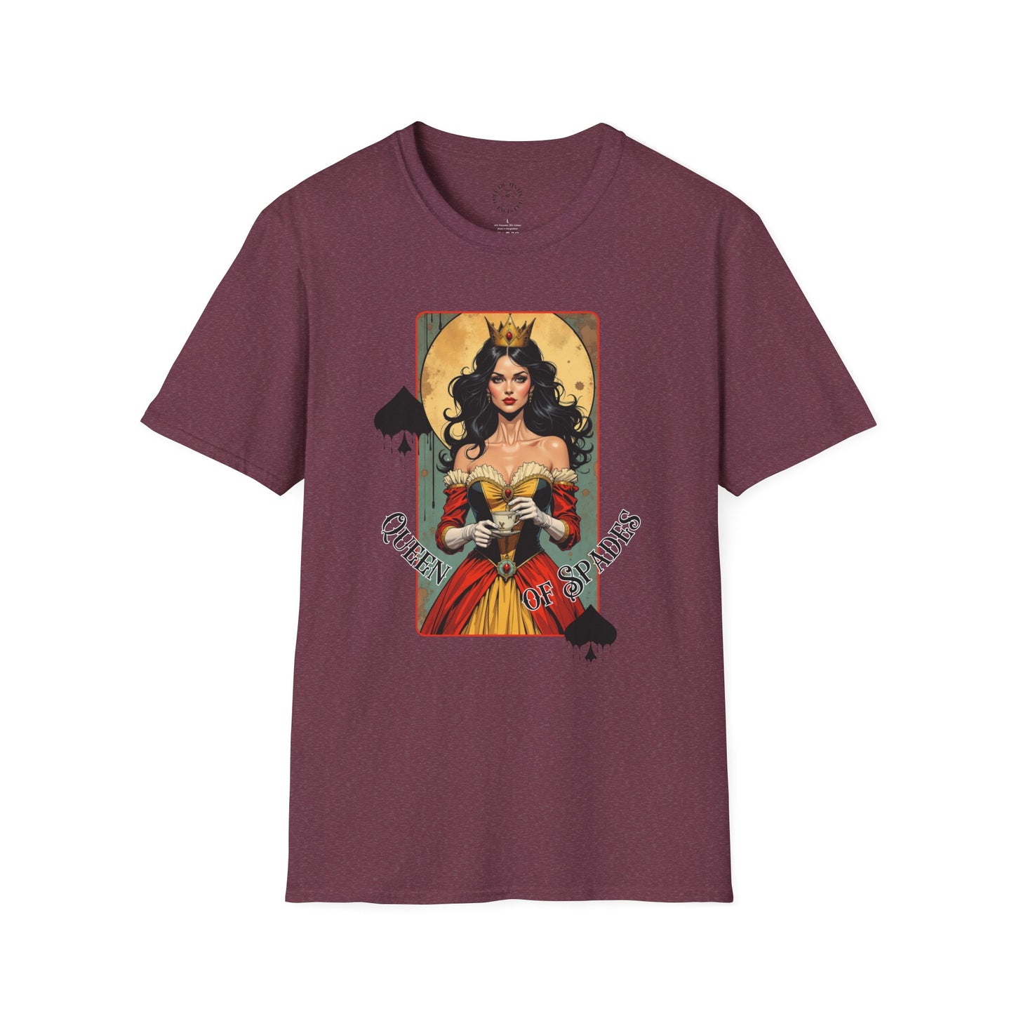 Queen of Spiders Unisex Softstyle T-Shirt - Bold Graphic Tee for Fans of Fantasy & Mythology,queen,girl