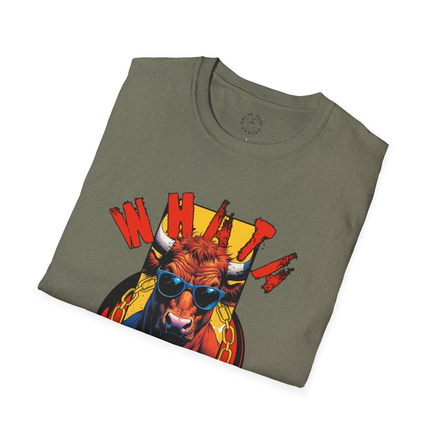 Funny Cow Graphic Unisex T-Shirt - 'Wata bull Shhhh...'