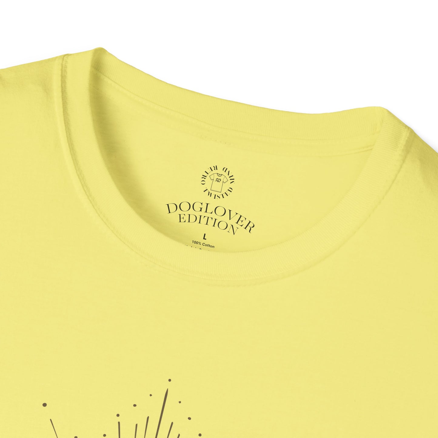 Golden Heart Unisex Softstyle T-Shirt - Perfect Gift for Dog Lovers