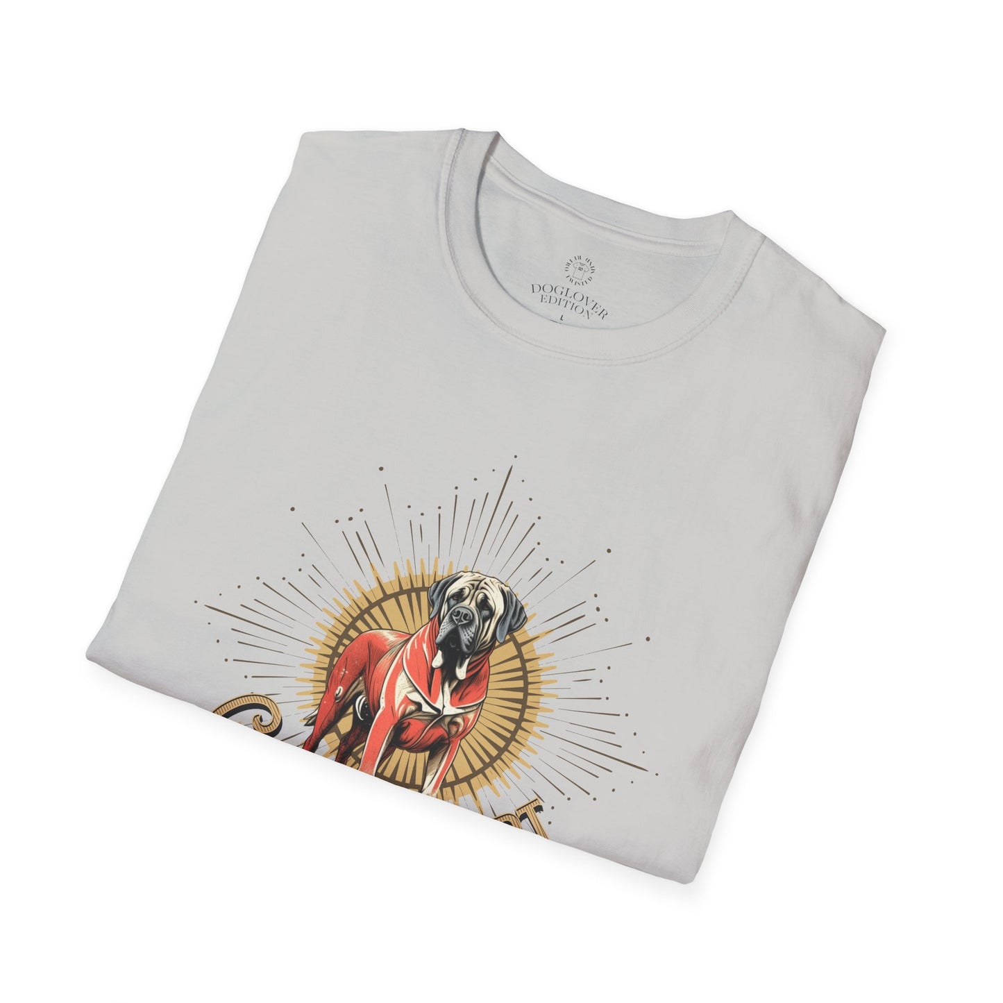 Golden Heart Unisex Softstyle T-Shirt - Perfect Gift for Dog Lovers