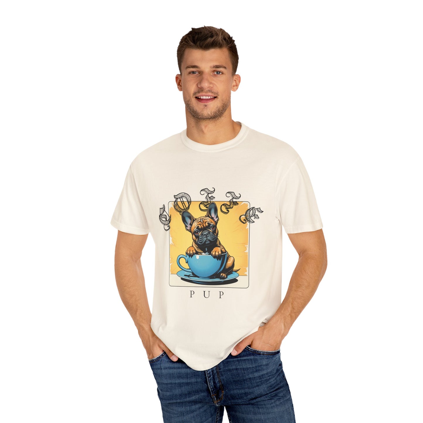 Playful Pup Unisex Garment-Dyed T-Shirt