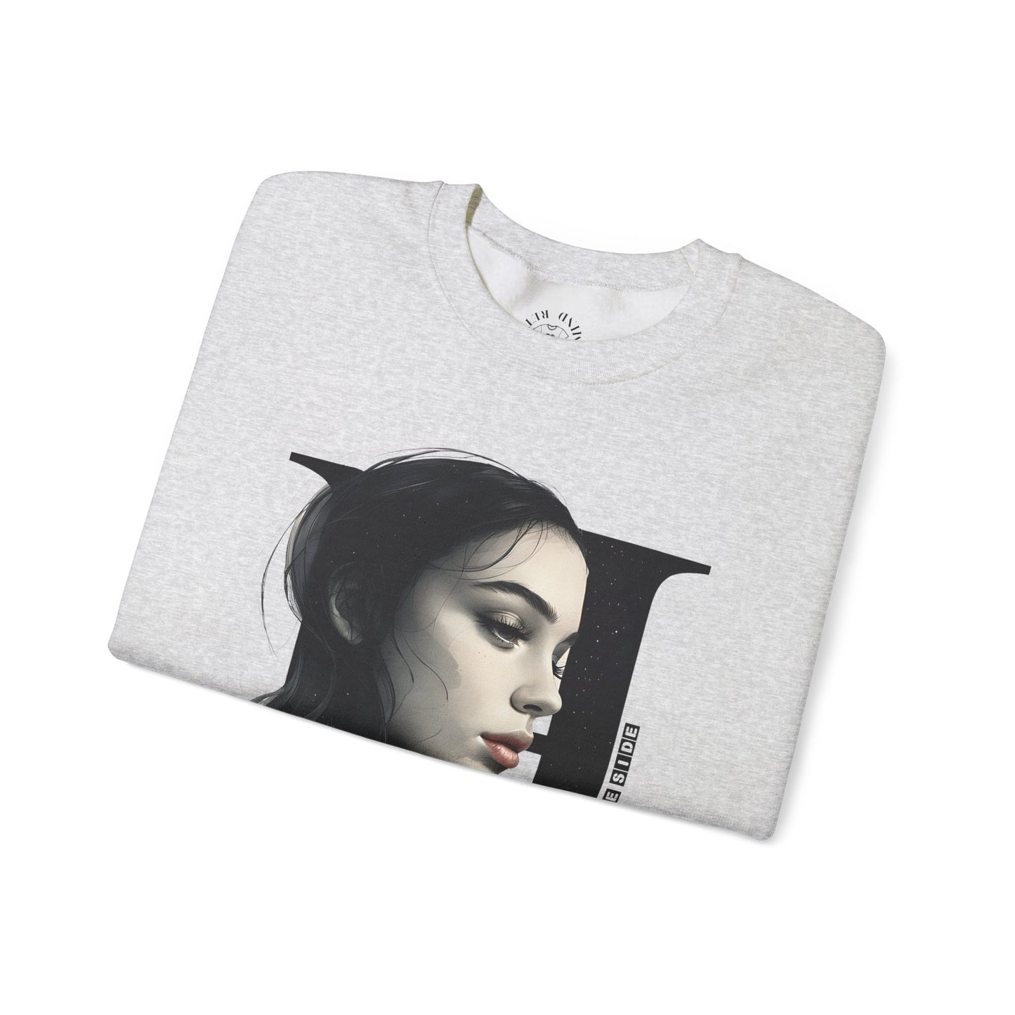 Letter H, Stylish Artistic Sweatshirt, Trendy Crewneck, Graphic Sweater, Cozy Unisex Top, Unique Gift for Art Lovers, Everyday Comfort