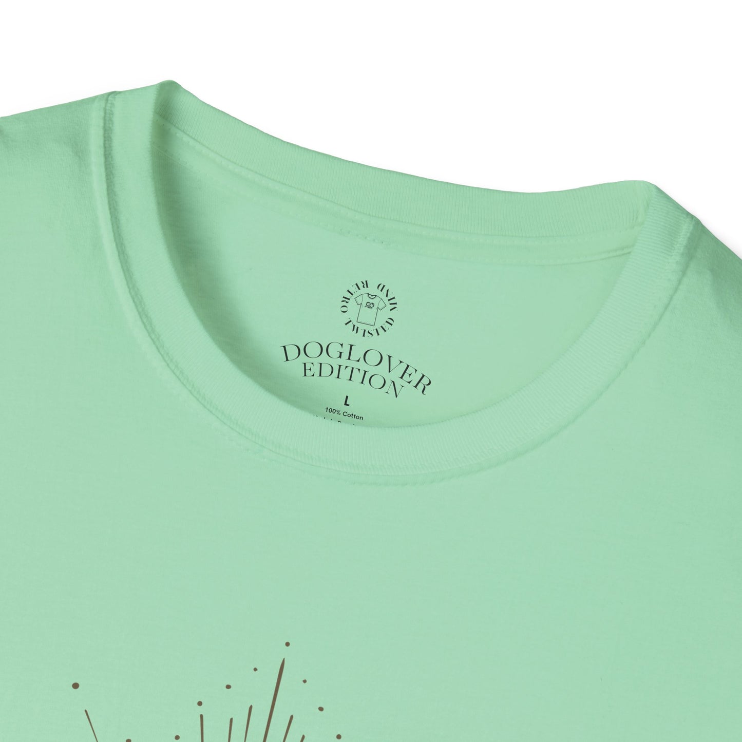 Golden Heart Unisex Softstyle T-Shirt - Perfect Gift for Dog Lovers