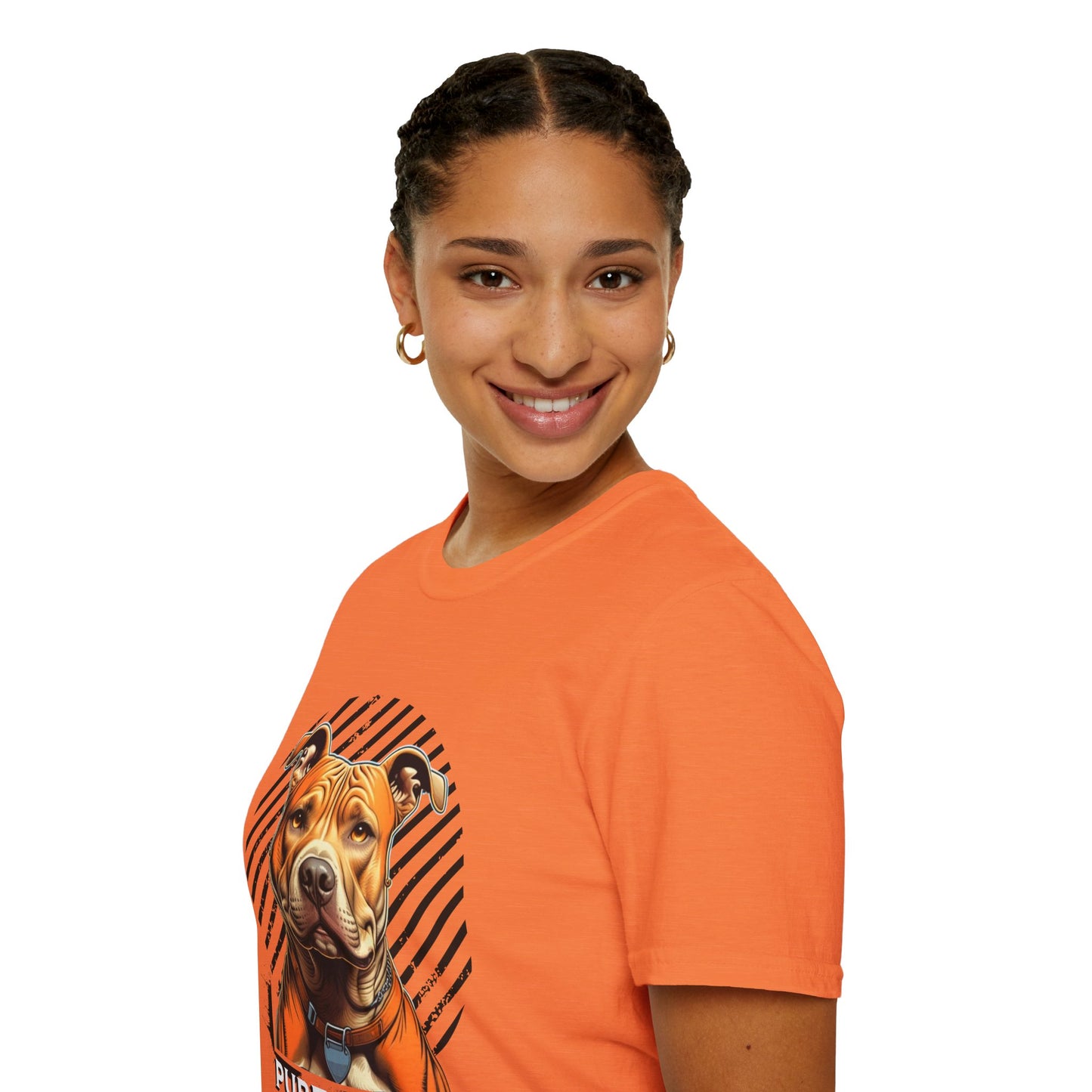 Unisex Softstyle T-Shirt - Pure Love Pitbull Graphic Tee