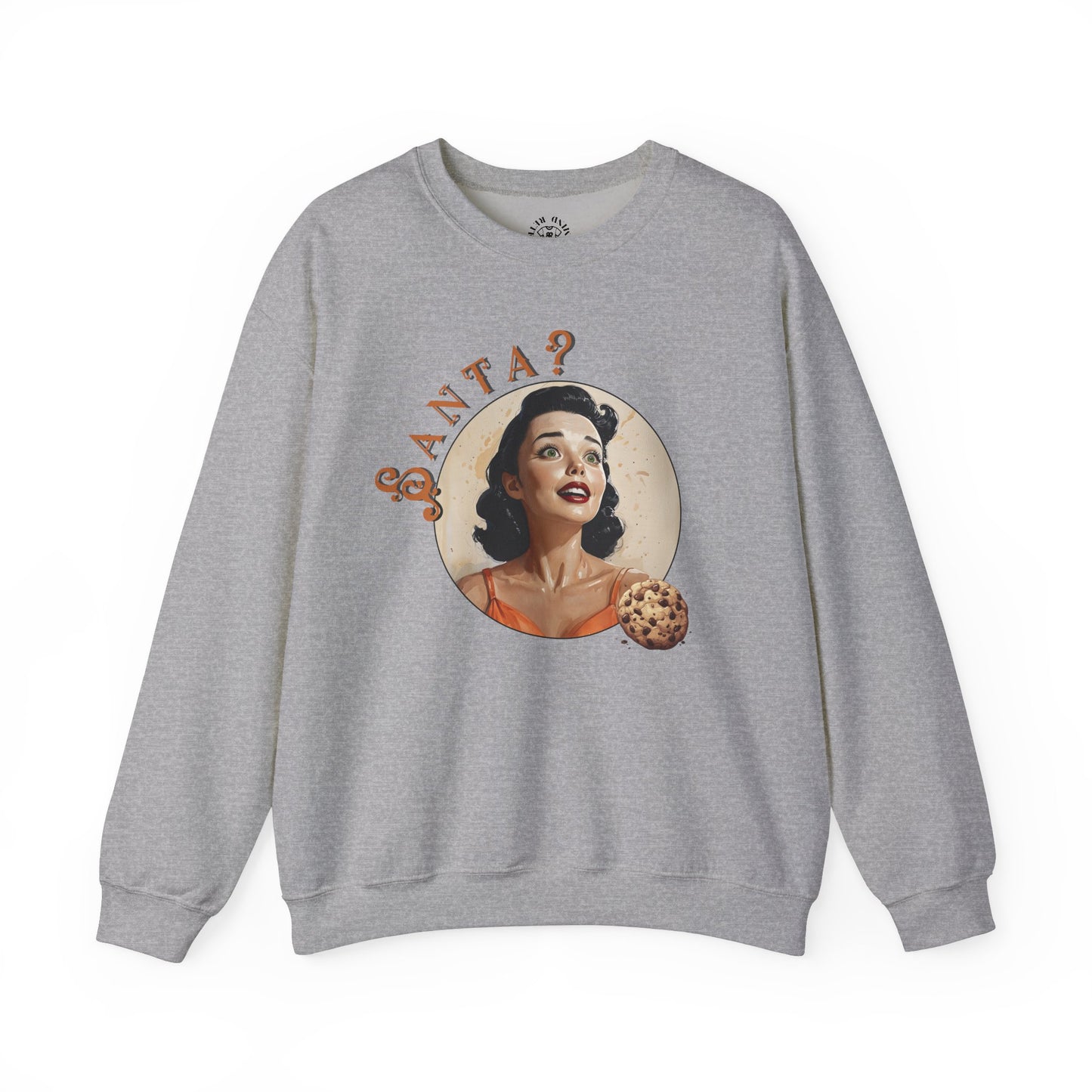 Funny Cookie Lover Sweatshirt - Retro Design - Santa? Christmas