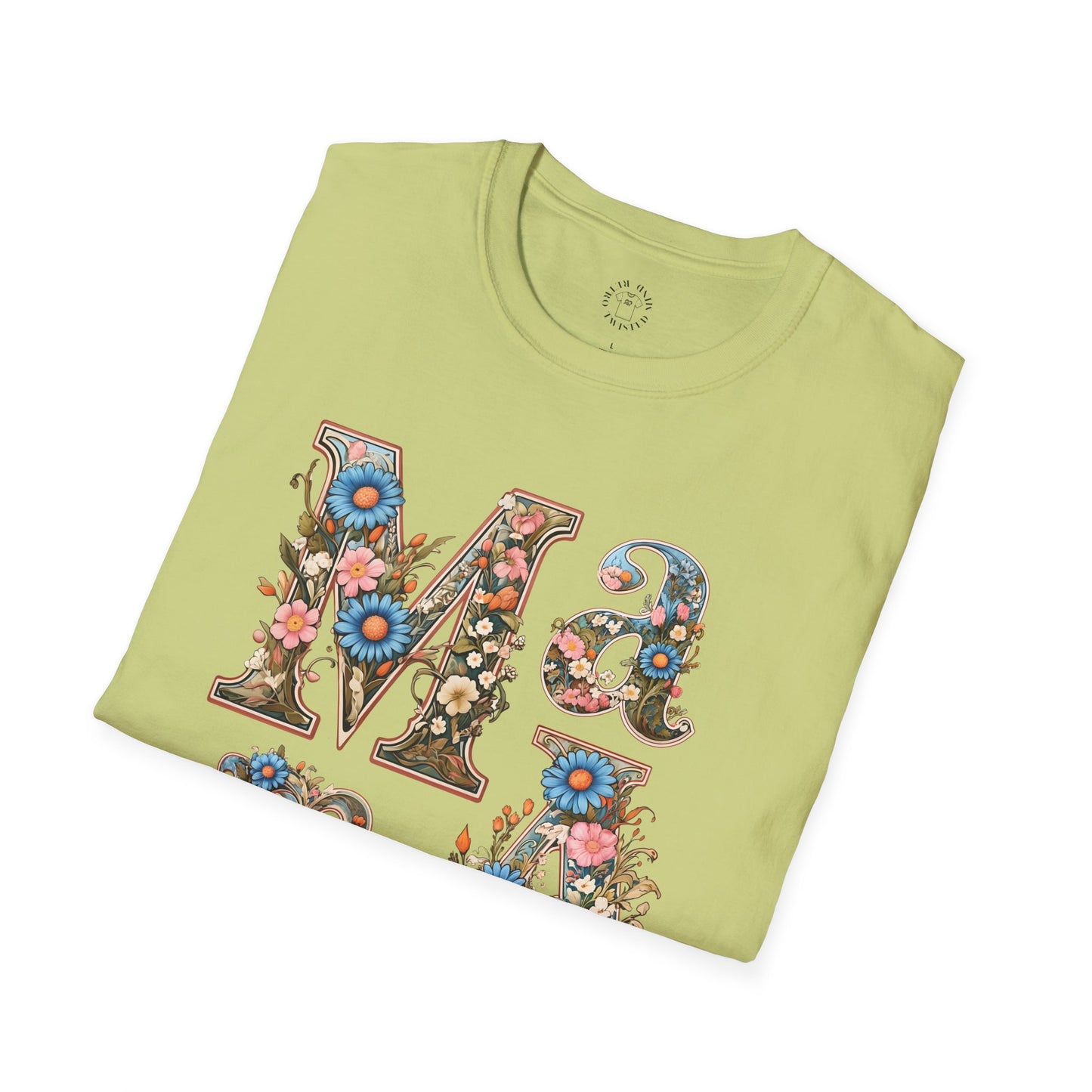 Floral Mama Unisex T-Shirt, Softstyle Tee, Casual Wear, Gift for Mother day,mama
