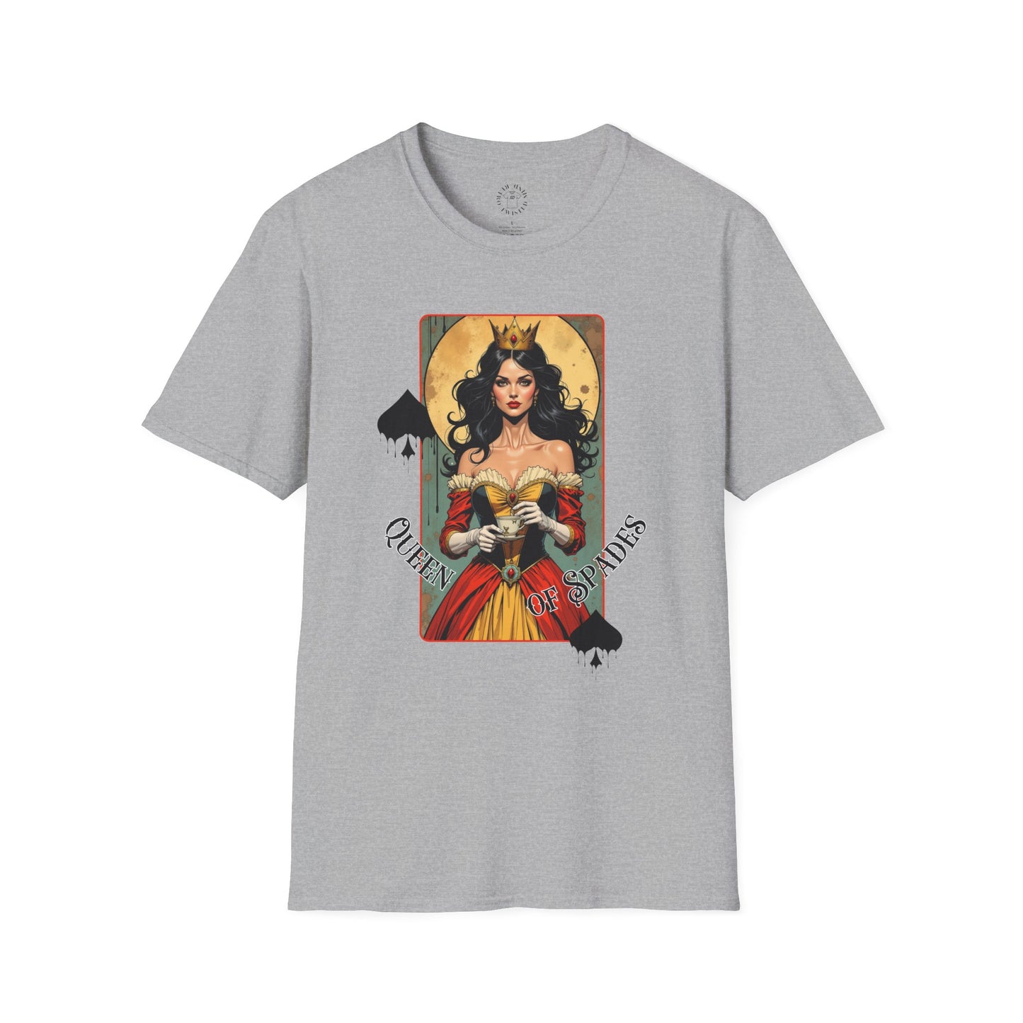 Queen of Spiders Unisex Softstyle T-Shirt - Bold Graphic Tee for Fans of Fantasy & Mythology,queen,girl