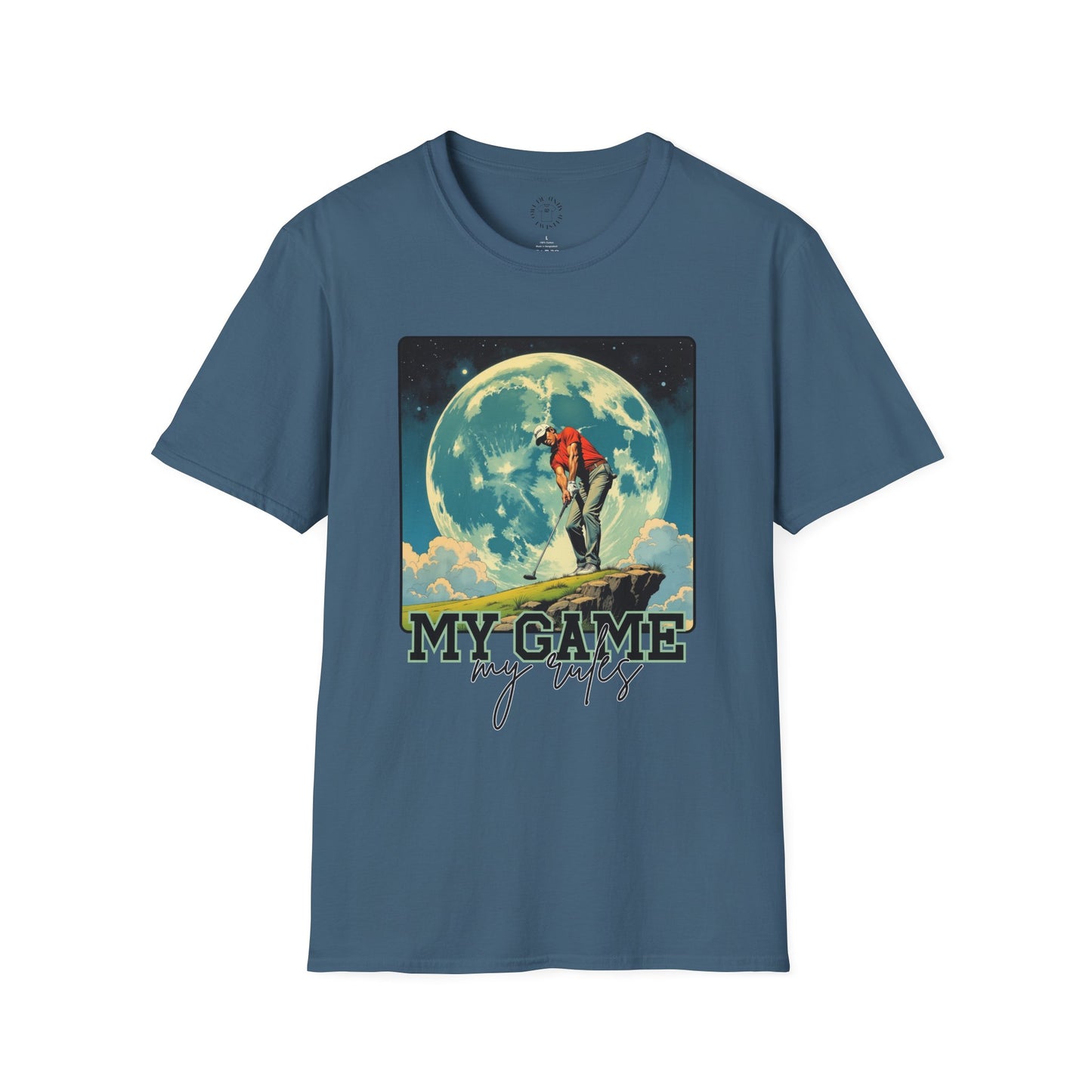 Retro Game Vibes Unisex Softstyle T-Shirt - 'My Game, My Rules' golf.sport