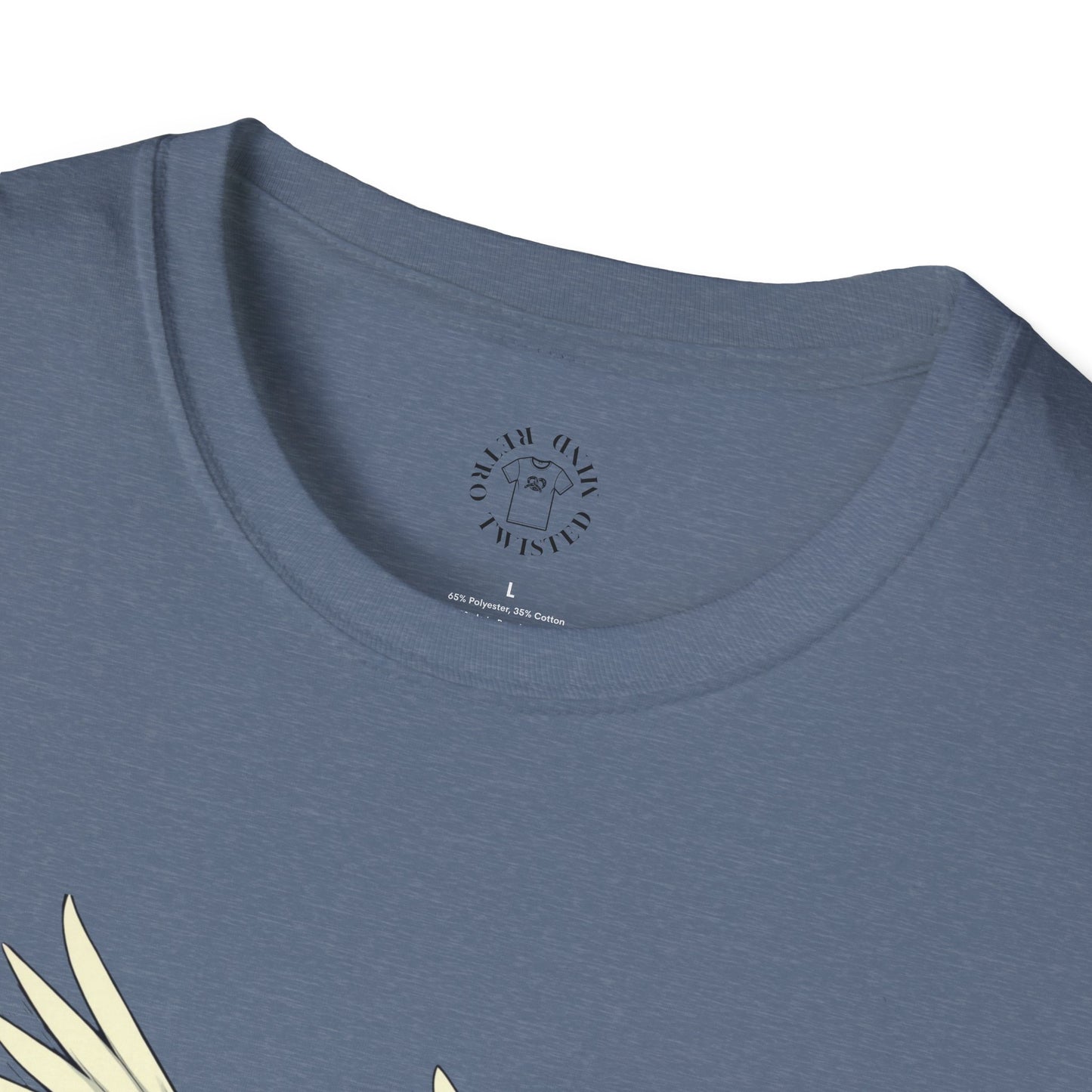 Hopeful Wings Unisex Softstyle T-Shirt - Inspirational Graphic Tee,dove,twisted
