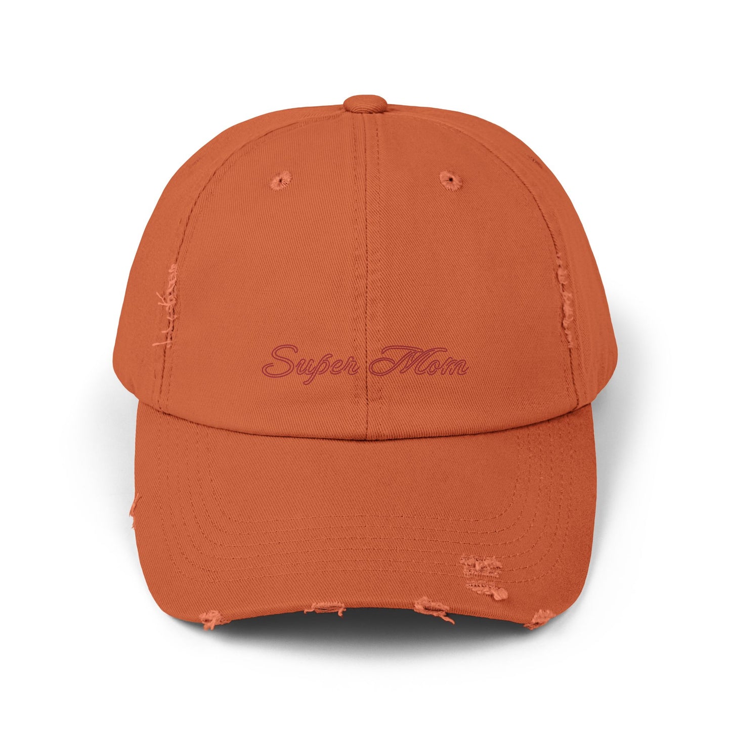Super Mom Distressed Cap, Gift for Mothers, Casual Style Hat, Everyday Wear, Mother's Day Gift, Unisex Cap