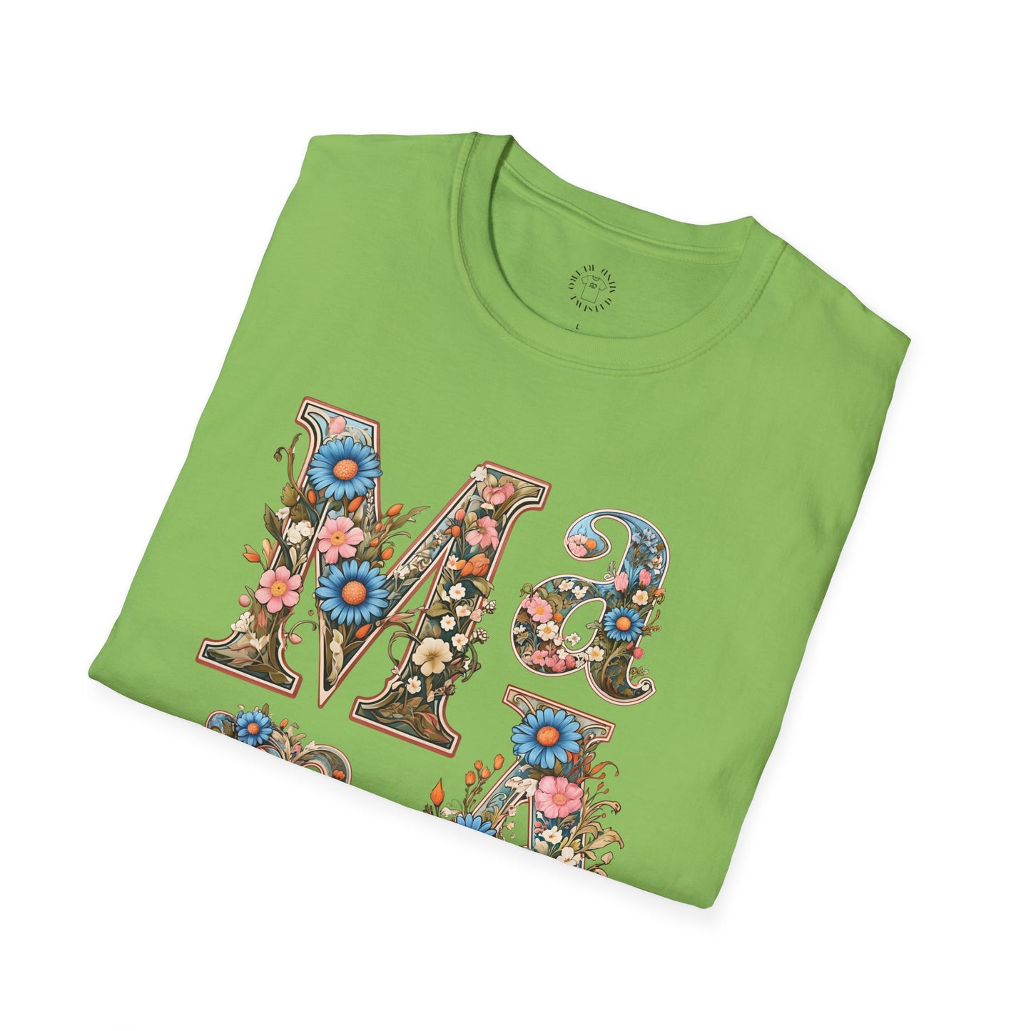 Floral Mama Unisex T-Shirt, Softstyle Tee, Casual Wear, Gift for Mother day,mama