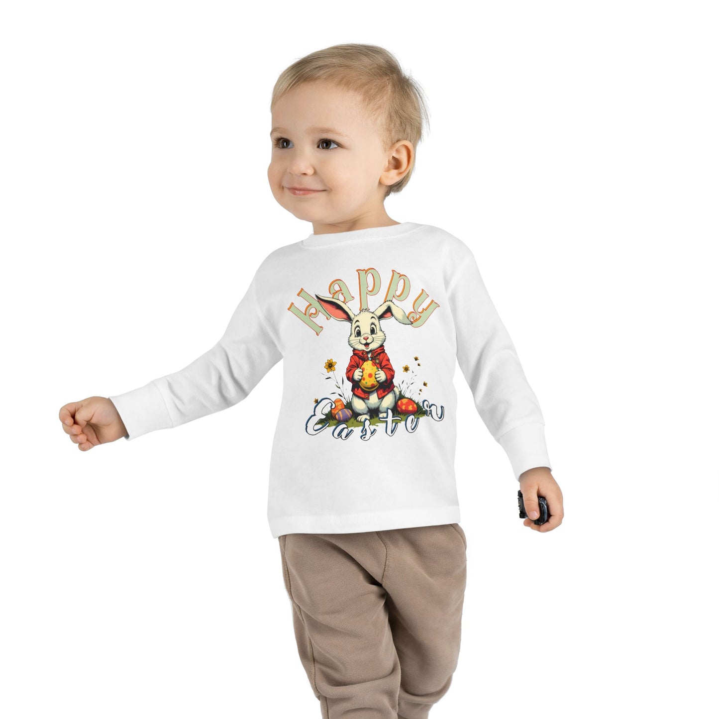 Happy Easter Toddler Long Sleeve Tee,baby