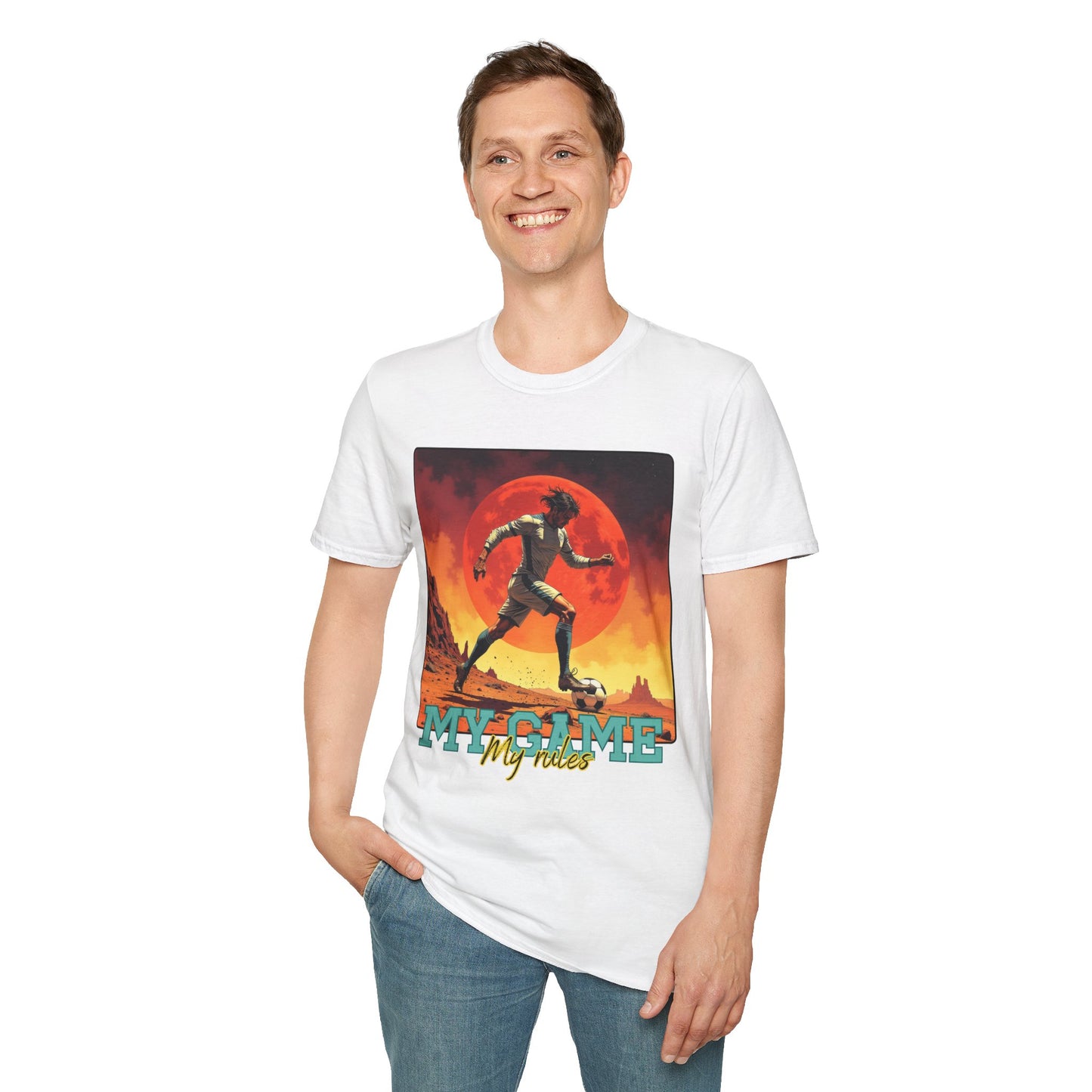 My Game My Rules Unisex Softstyle T-Shirt,soccer ,sport