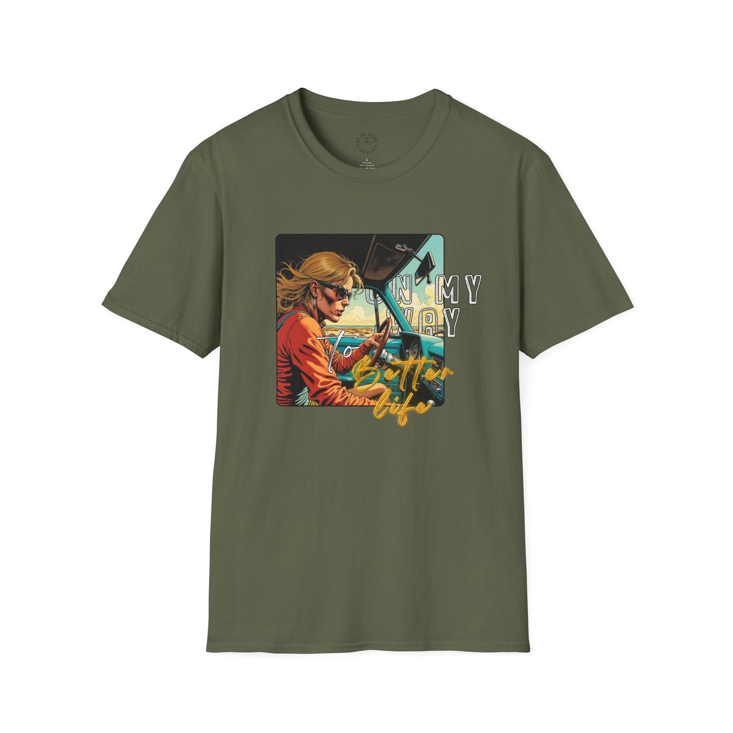 In My Element Graphic T-Shirt | Unisex Softstyle Tee,woman driving