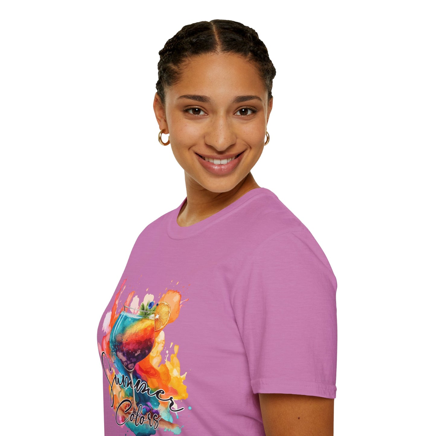 Colorful Artistic T-Shirt with Inspirational Design, Unisex Softstyle Tee, Gift for Art Lovers, Casual Wear, Birthday Gift Idea