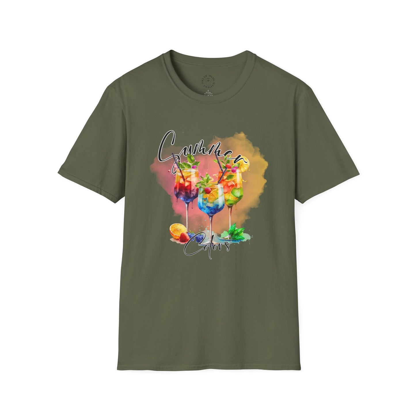 Colorful Floral Summer Unisex T-Shirt, Boho Shirt, Gift for Her, Vacation Tee, Festival Apparel, Summer Outfit