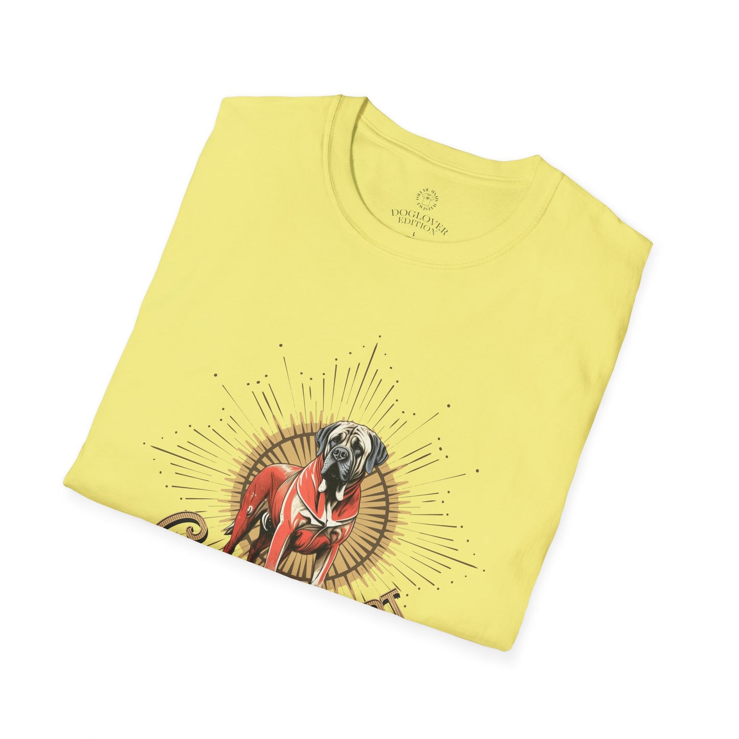 Golden Heart Unisex Softstyle T-Shirt - Perfect Gift for Dog Lovers