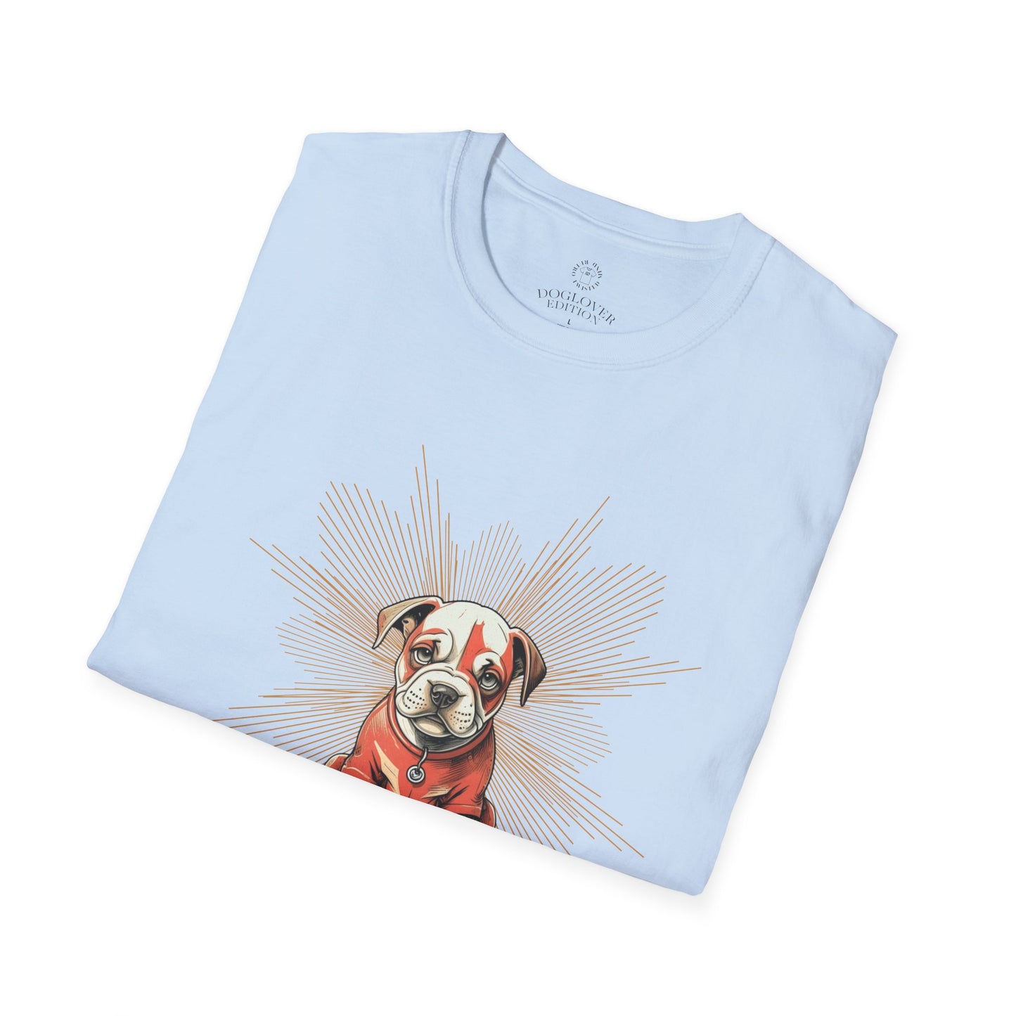 Golden Heart Dog Art Unisex T-Shirt, Animal Lover Gift, Pet Enthusiast Tee, Casual Wear, Birthday Gift, Cute Dog T-Shirt
