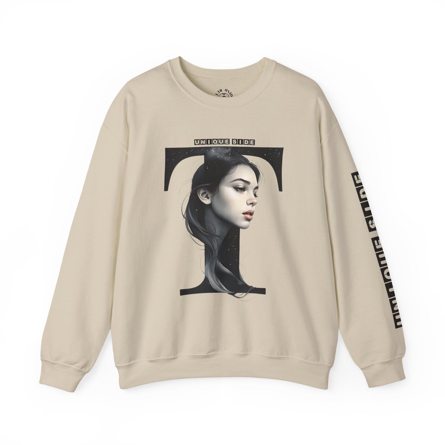 Letter T, Stylish Artistic Sweatshirt, Trendy Crewneck, Graphic Sweater, Cozy Unisex Top, Unique Gift for Art Lovers, Everyday Comfort