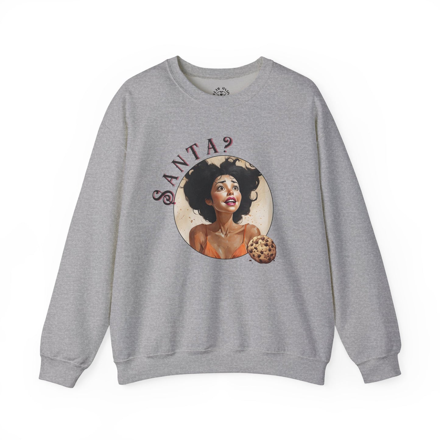Funny Cookie Lover Sweatshirt - Retro Design - Santa? Christmas