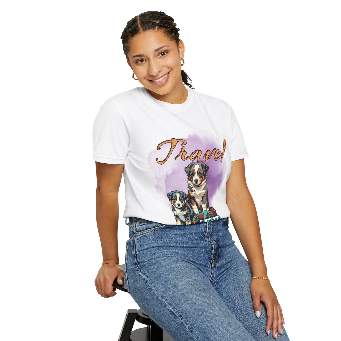 Travel Time Dog Lovers Unisex T-Shirt, Vintage Pet Tee, Dog Travel Shirt, Cute Pet Lover Gift, Animal Adventure Apparel