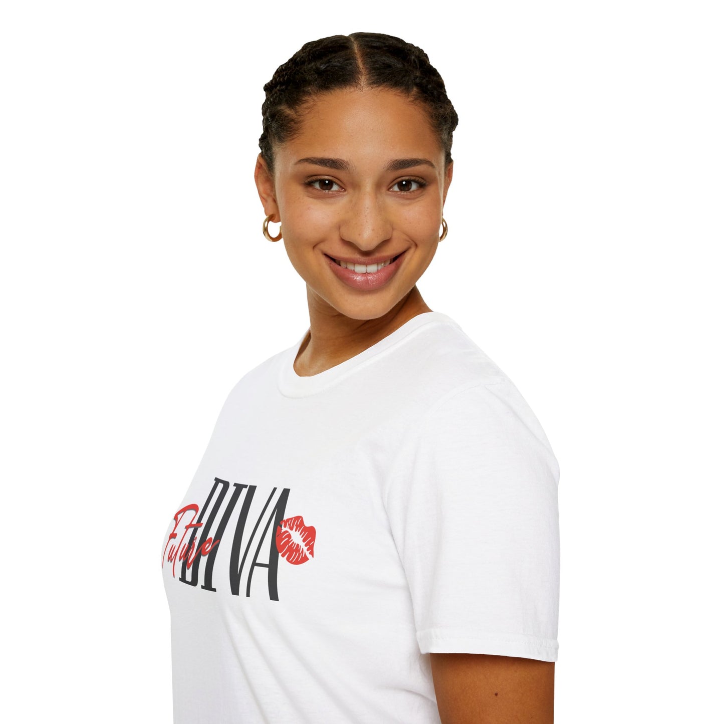 Future Diva Unisex Softstyle T-Shirt | Stylish Casual Tee for Empowered Women | Perfect for Gifts and Celebrations.twisted