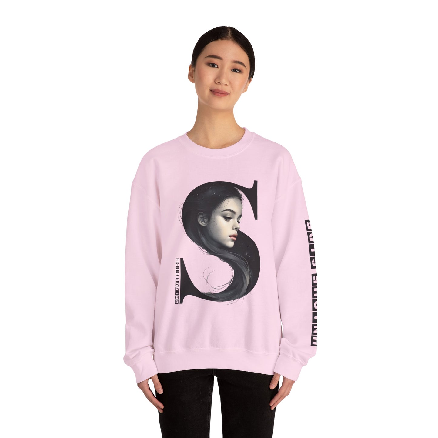 Letter S, Stylish Artistic Sweatshirt, Trendy Crewneck, Graphic Sweater, Cozy Unisex Top, Unique Gift for Art Lovers, Everyday Comfort