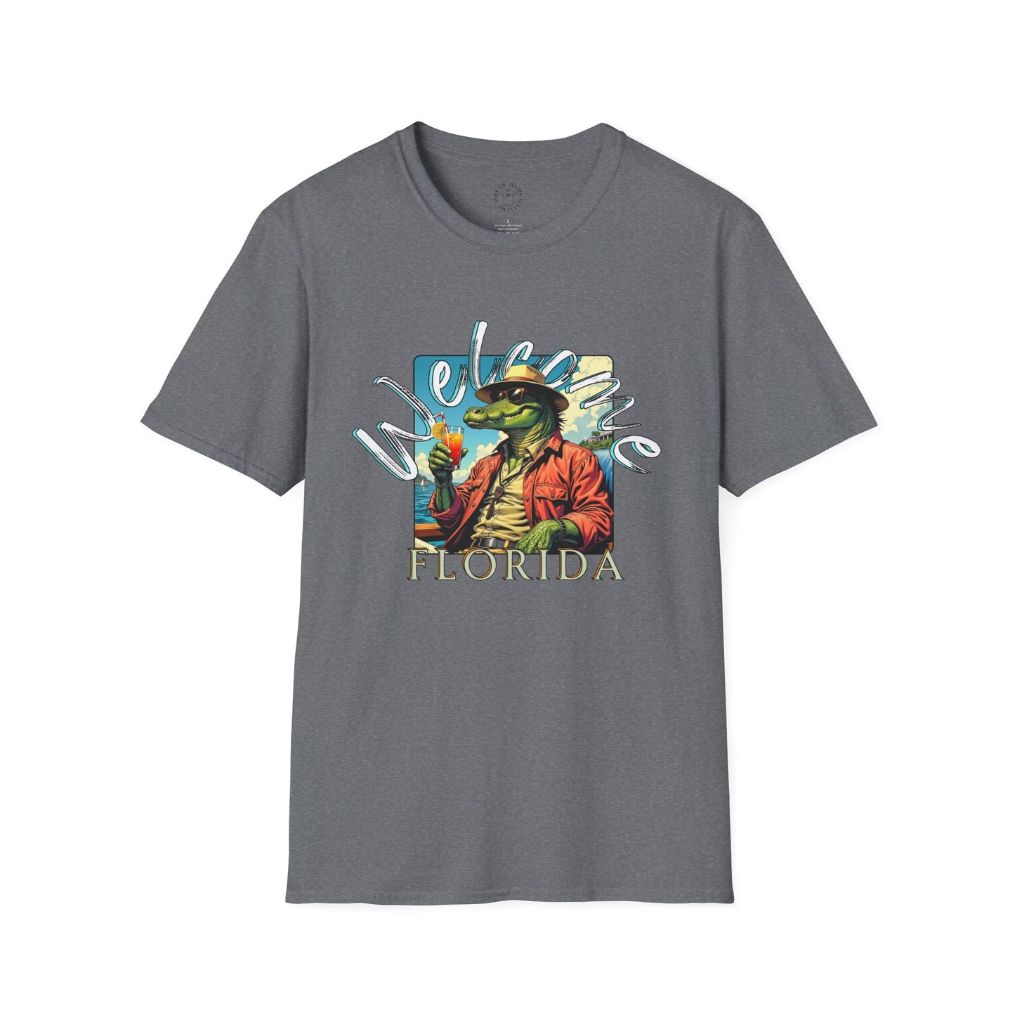 Welcome to Florida Graphic Unisex Softstyle T-Shirt, florida,gator