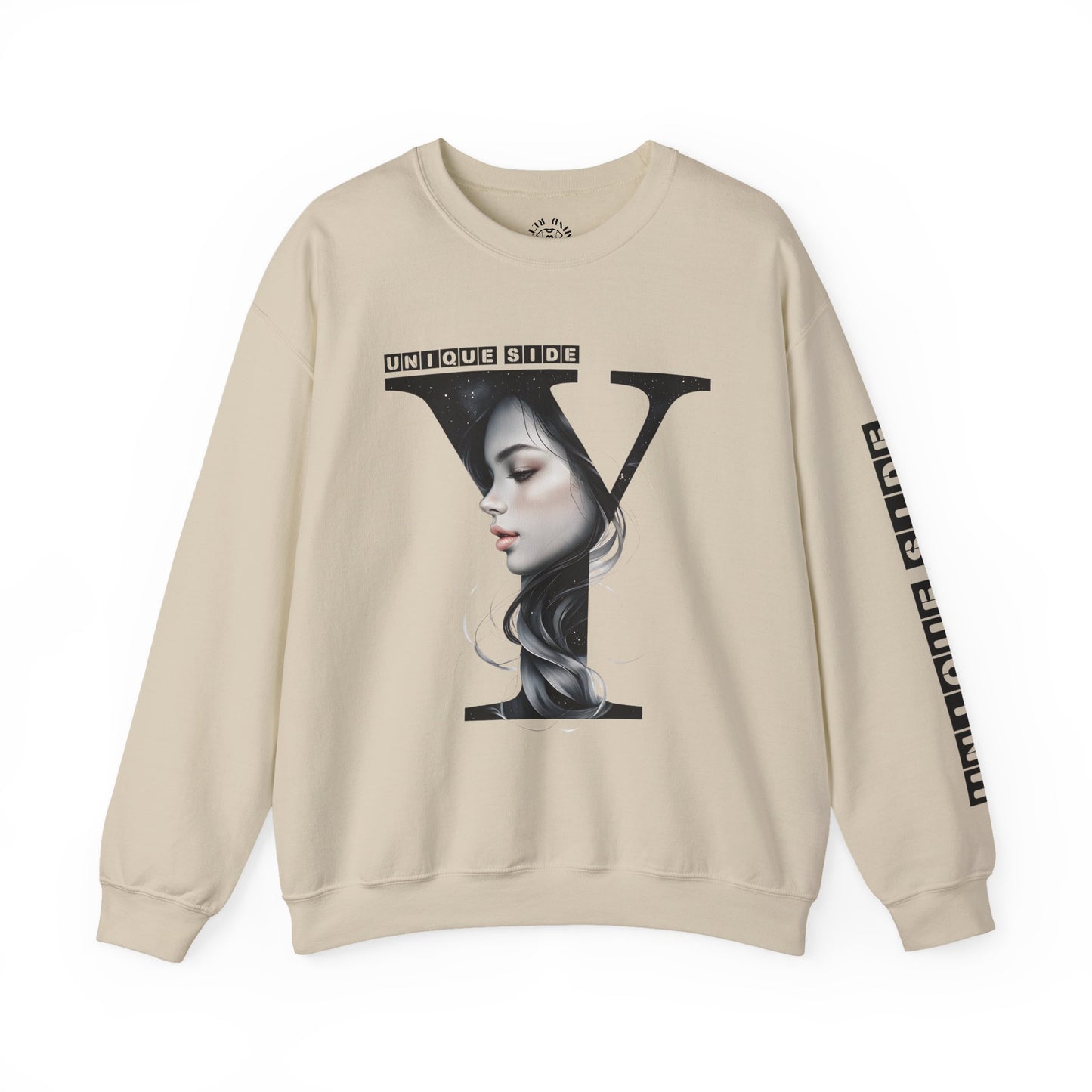 Letter Y, Stylish Artistic Sweatshirt, Trendy Crewneck, Graphic Sweater, Cozy Unisex Top, Unique Gift for Art Lovers, Everyday Comfort