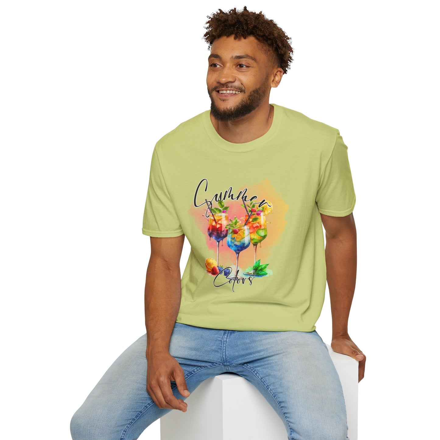 Colorful Floral Summer Unisex T-Shirt, Boho Shirt, Gift for Her, Vacation Tee, Festival Apparel, Summer Outfit