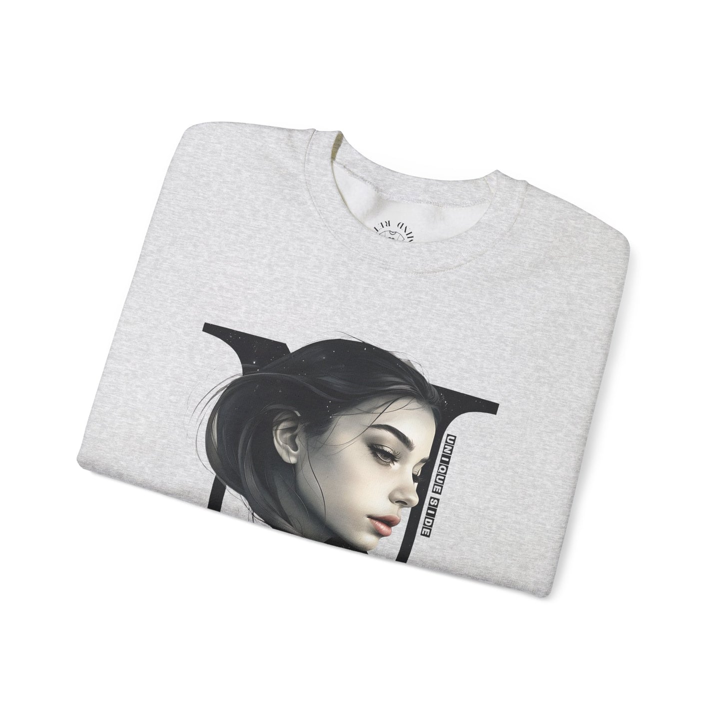 Letter N, Stylish Artistic Sweatshirt, Trendy Crewneck, Graphic Sweater, Cozy Unisex Top, Unique Gift for Art Lovers, Everyday Comfort