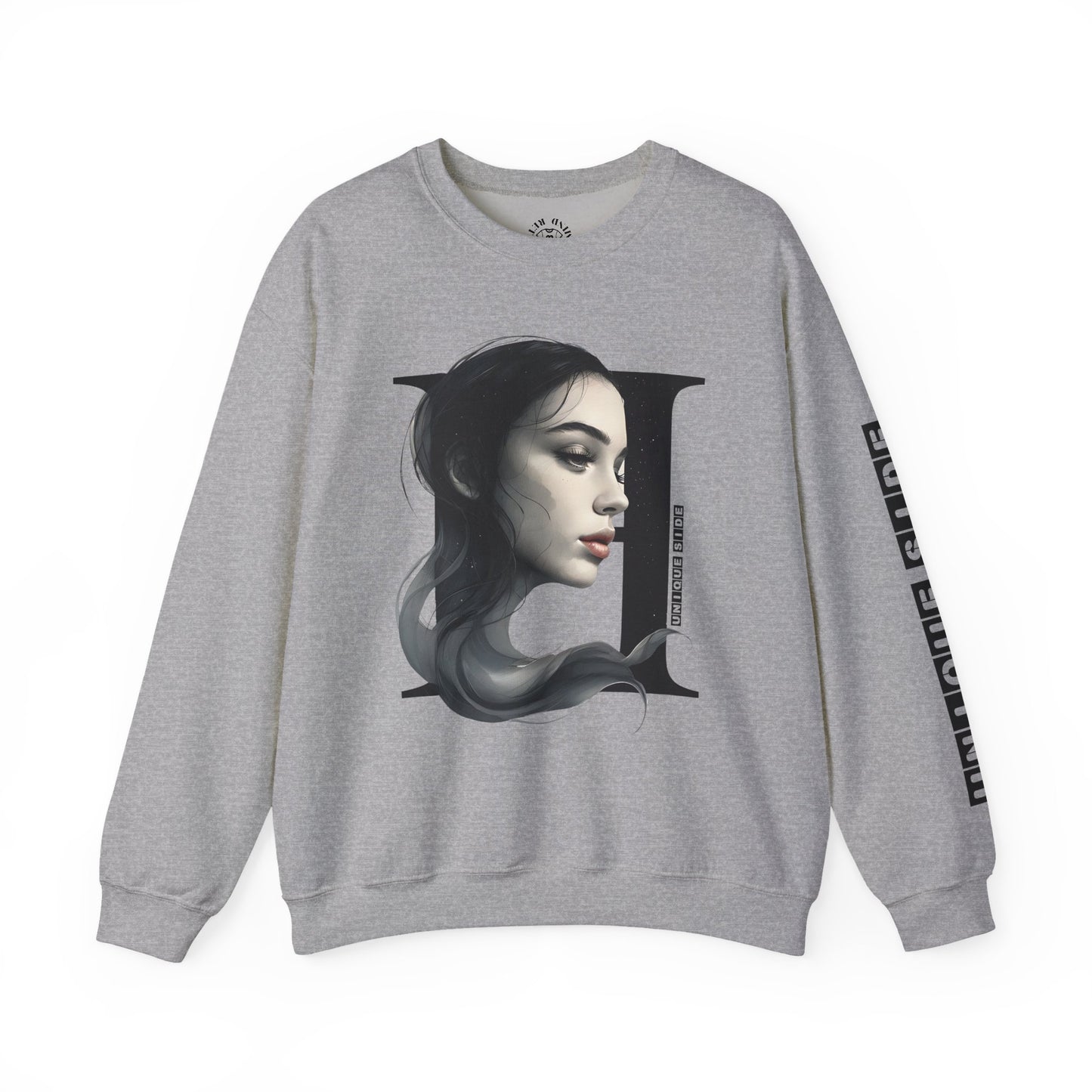 Letter H, Stylish Artistic Sweatshirt, Trendy Crewneck, Graphic Sweater, Cozy Unisex Top, Unique Gift for Art Lovers, Everyday Comfort