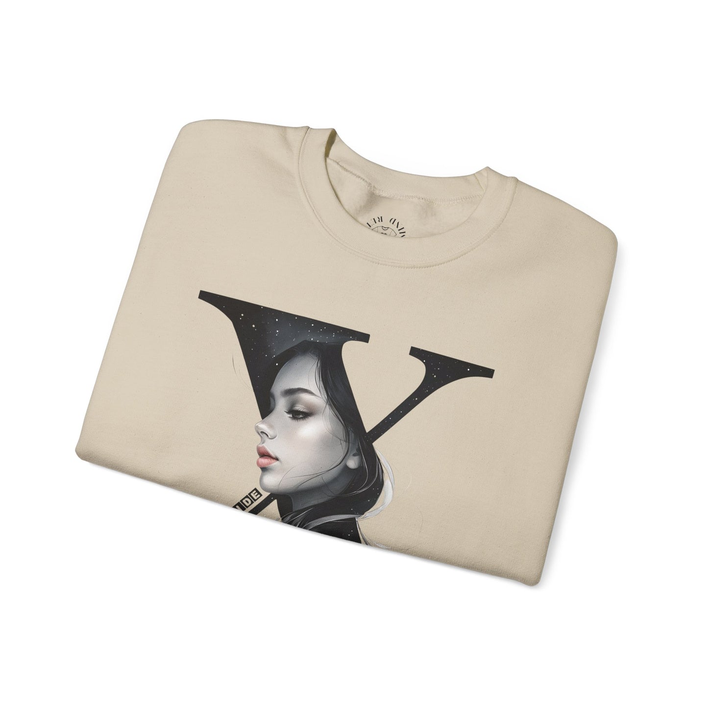 Letter X, Stylish Artistic Sweatshirt, Trendy Crewneck, Graphic Sweater, Cozy Unisex Top, Unique Gift for Art Lovers, Everyday Comfort