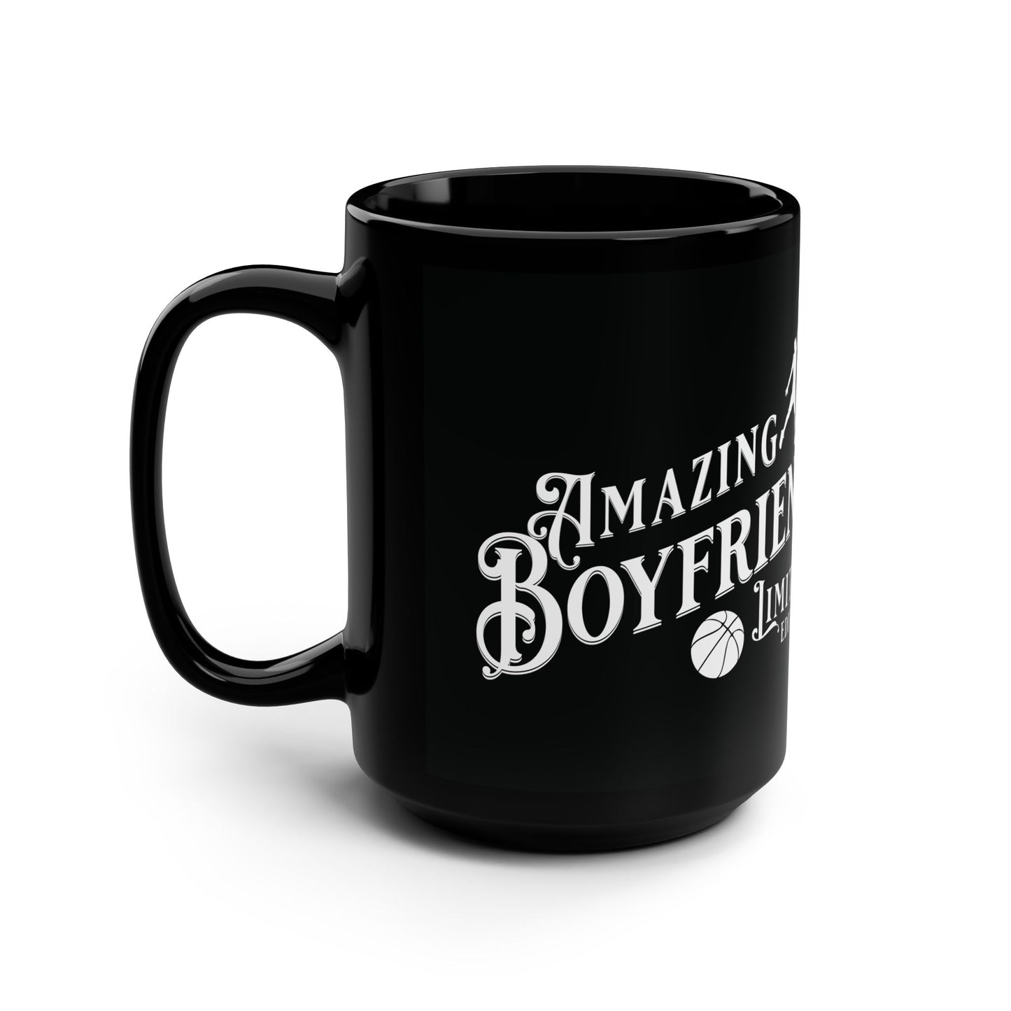 Amazing Boyfriend, Basketball, Valentine's day gift for him .Black Mug