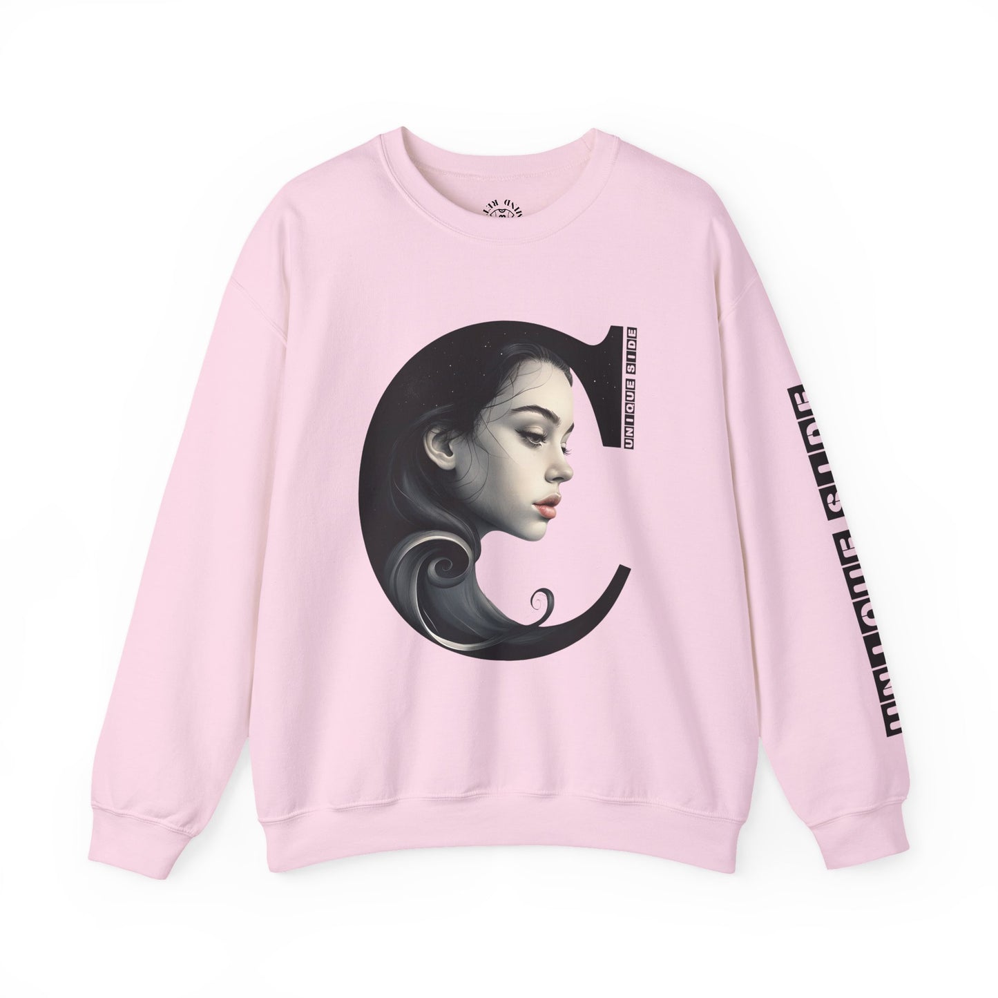Letter C,Stylish Artistic Sweatshirt, Trendy Crewneck, Graphic Sweater, Cozy Unisex Top, Unique Gift for Art Lovers, Everyday Comfort