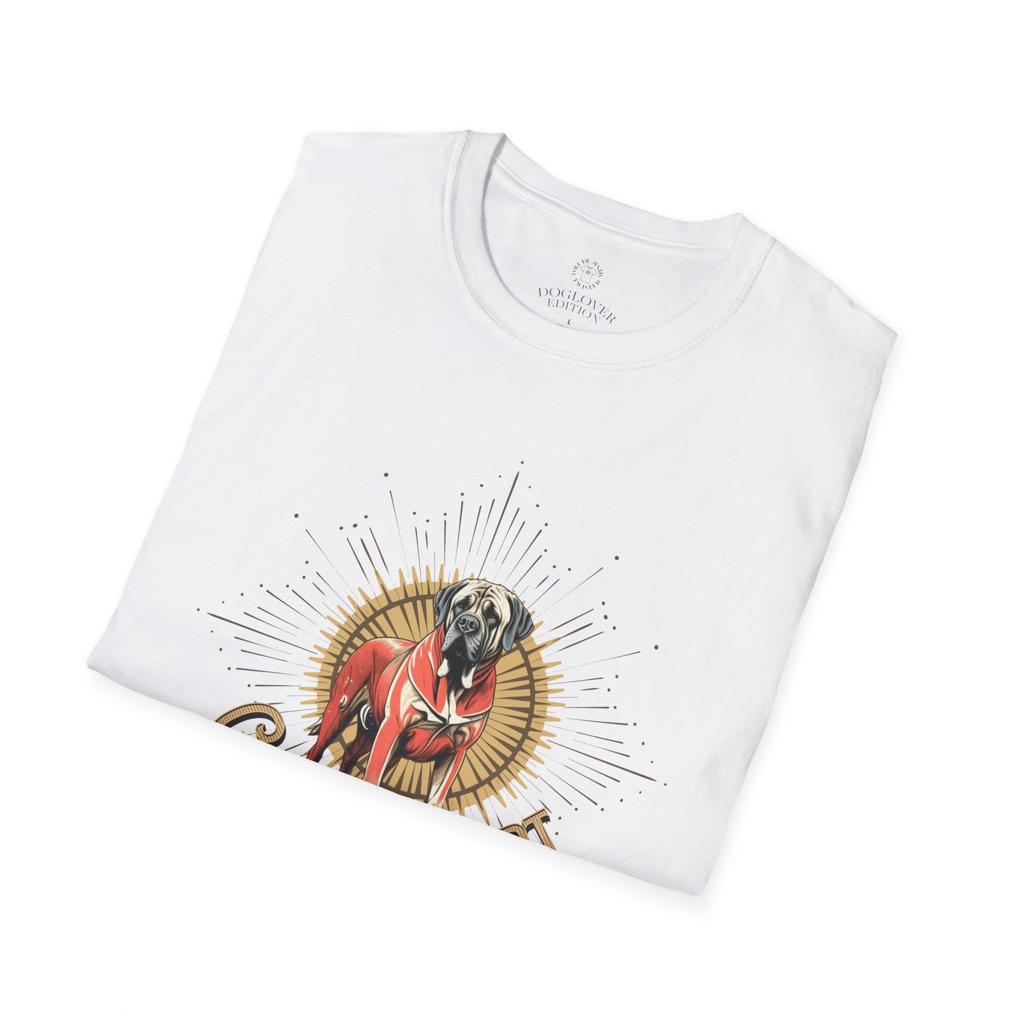 Golden Heart Unisex Softstyle T-Shirt - Perfect Gift for Dog Lovers