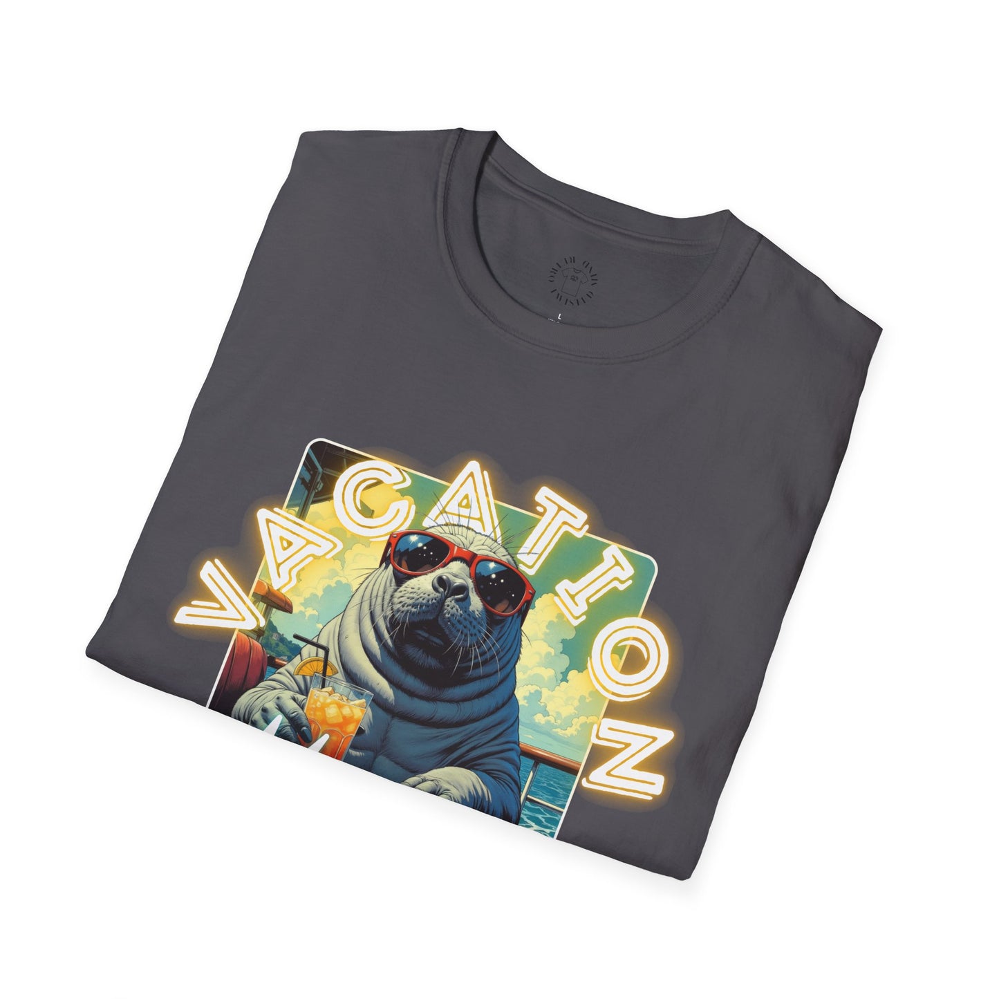 Vacation Mode Unisex T-Shirt - Fun Summer Beach Graphic Tee,manatee
