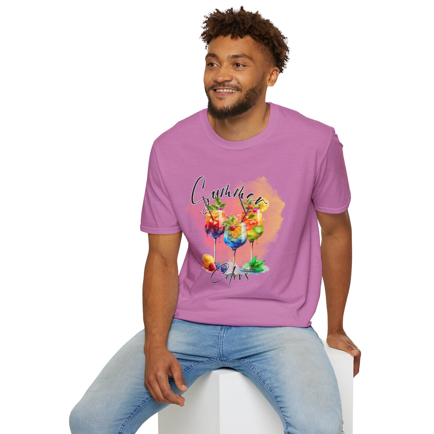 Colorful Floral Summer Unisex T-Shirt, Boho Shirt, Gift for Her, Vacation Tee, Festival Apparel, Summer Outfit