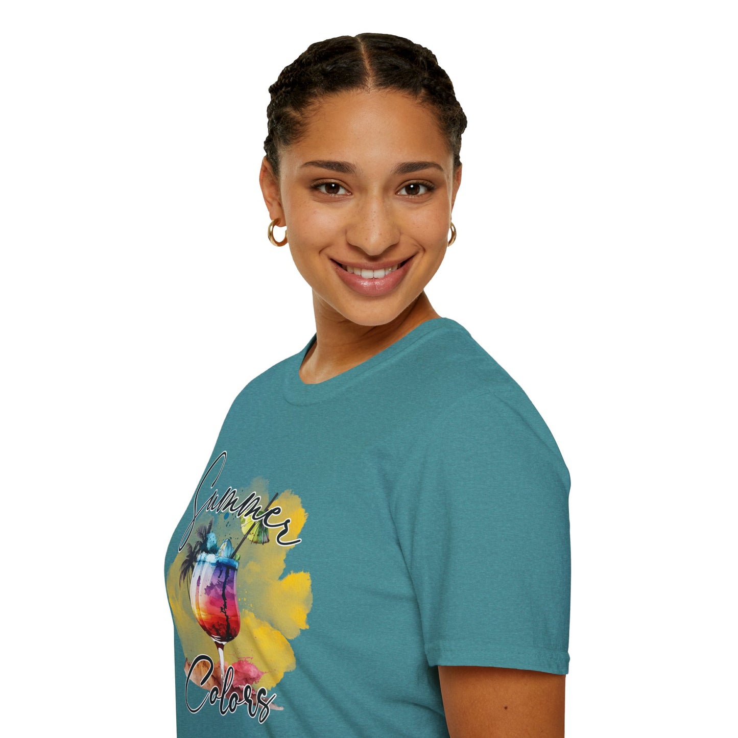 Summer Colors T-Shirt, Unisex Tee for Beach Days, Vacation Style, Summer Outing, Travel Shirt, Gift for Him/Her