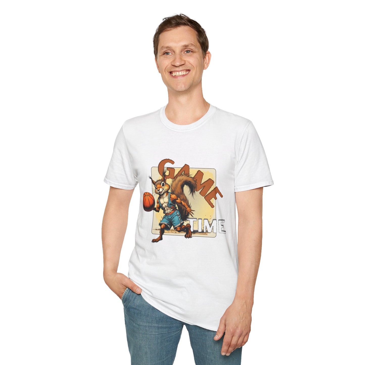 Basketball Squirrel Game Time Unisex T-Shirt,sport,twisted