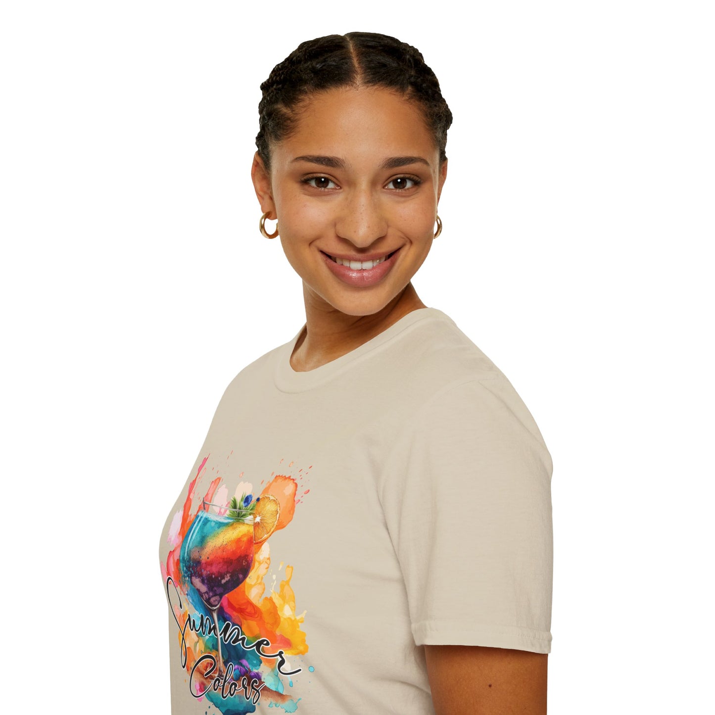 Colorful Artistic T-Shirt with Inspirational Design, Unisex Softstyle Tee, Gift for Art Lovers, Casual Wear, Birthday Gift Idea