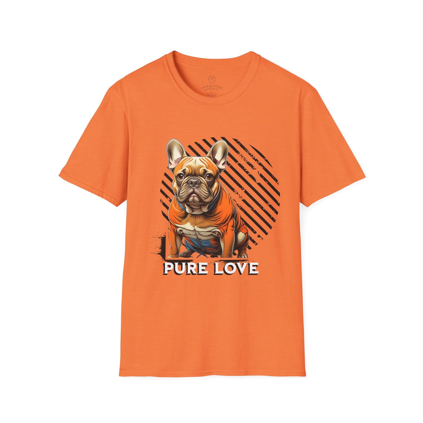 Pure Love French Bulldog Unisex Softstyle T-Shirt
