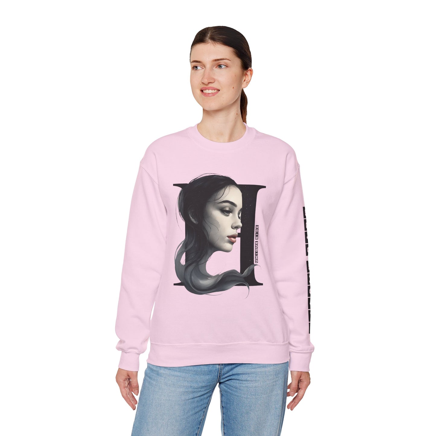 Letter H, Stylish Artistic Sweatshirt, Trendy Crewneck, Graphic Sweater, Cozy Unisex Top, Unique Gift for Art Lovers, Everyday Comfort