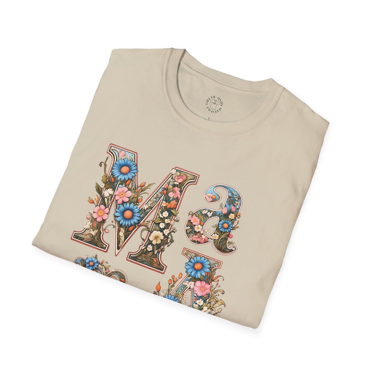 Floral Mama Unisex T-Shirt, Softstyle Tee, Casual Wear, Gift for Mother day,mama