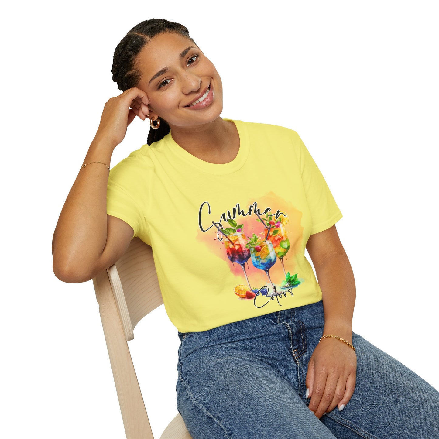 Colorful Floral Summer Unisex T-Shirt, Boho Shirt, Gift for Her, Vacation Tee, Festival Apparel, Summer Outfit