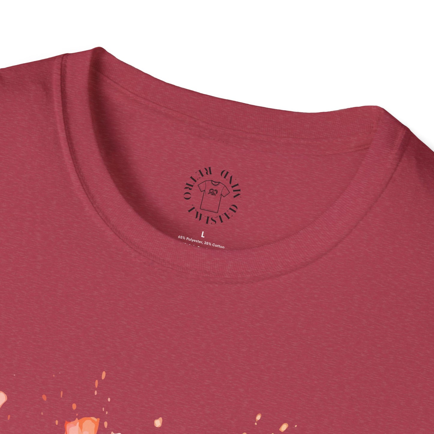 Colorful Artistic T-Shirt with Inspirational Design, Unisex Softstyle Tee, Gift for Art Lovers, Casual Wear, Birthday Gift Idea